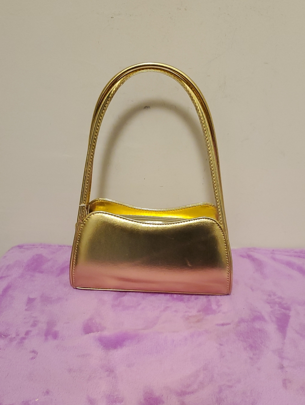 Pretty Angel Gold Metallic Shoulder Bag